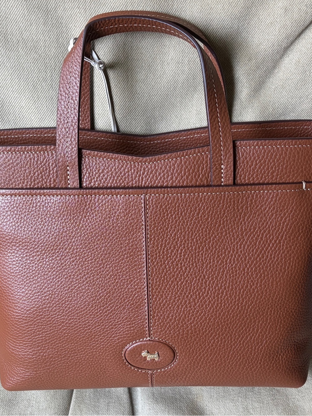 RADLEY LONDON Malden Mews Medium Ziptop Satchel - Cognac